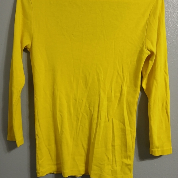 Polo by Ralph Lauren Women's Yellow Top‎ - Picture 7 of 8